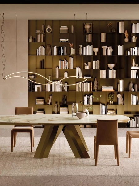 Tavolo allungabile in SuperMarmo Menhir di Bontempi