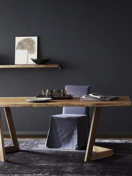 Tavolo fisso in rovere massello Seven di Alta Corte