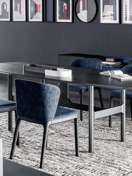 Tavolo Torii in Rovere Carbone di Novamobili