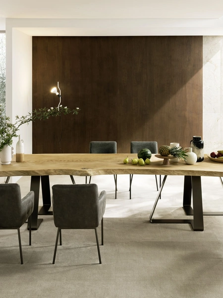 Tavolo fisso in quercia centenaria Vancouver di Alta Corte