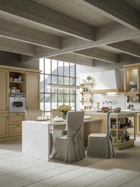Cucina Classica Cantica con isola di Home Cucine