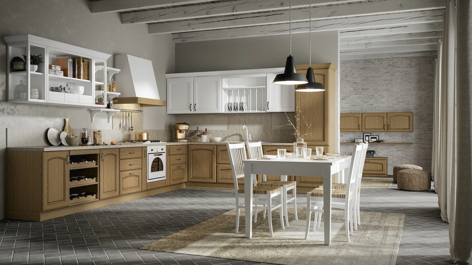 Cucina Classica Cantica angolare di Home Cucine