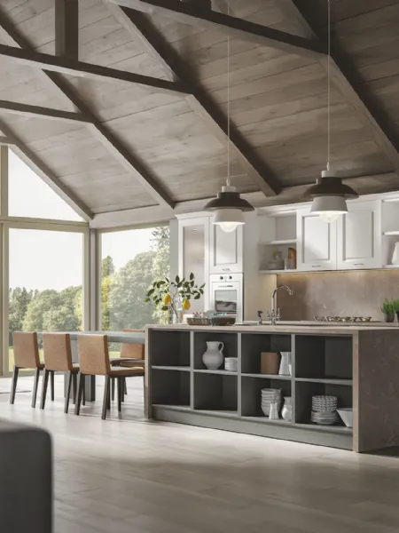 Cucina Classica Contea con isola di Home Cucine