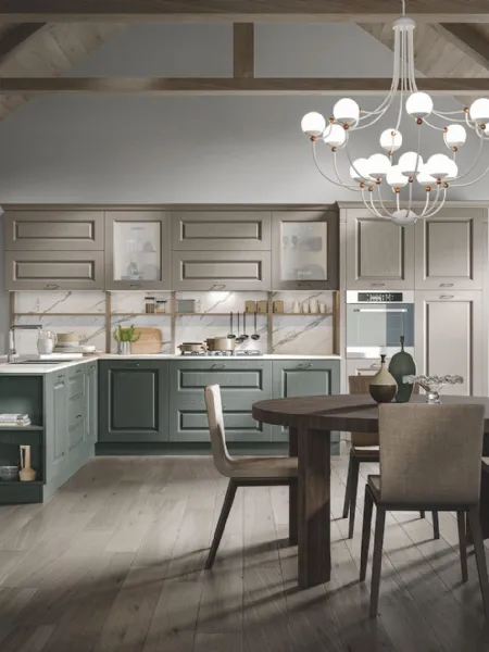 Cucina Classica Contea con penisola di Home Cucine