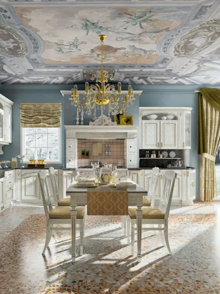 Cucina Classica Gold Elite angolare di di Home Cucine