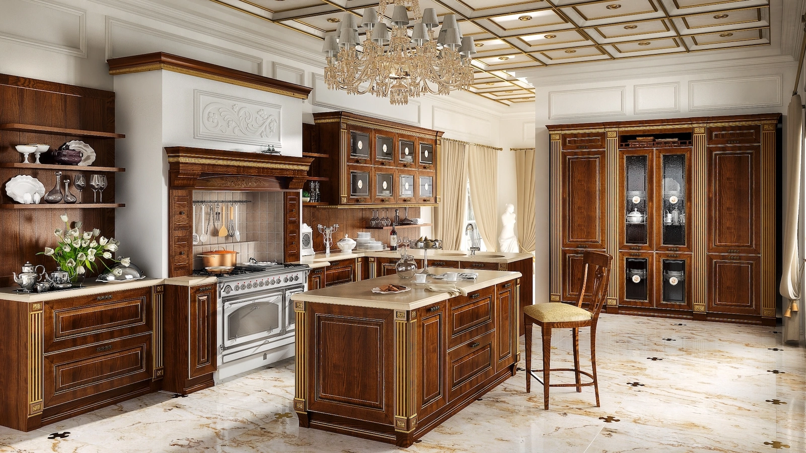 Cucina Classica Imperial con isola di Home Cucine