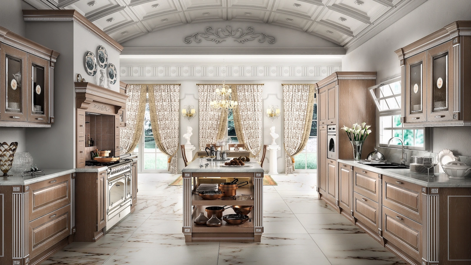 Cucina Classica Imperial con isola di Home Cucine
