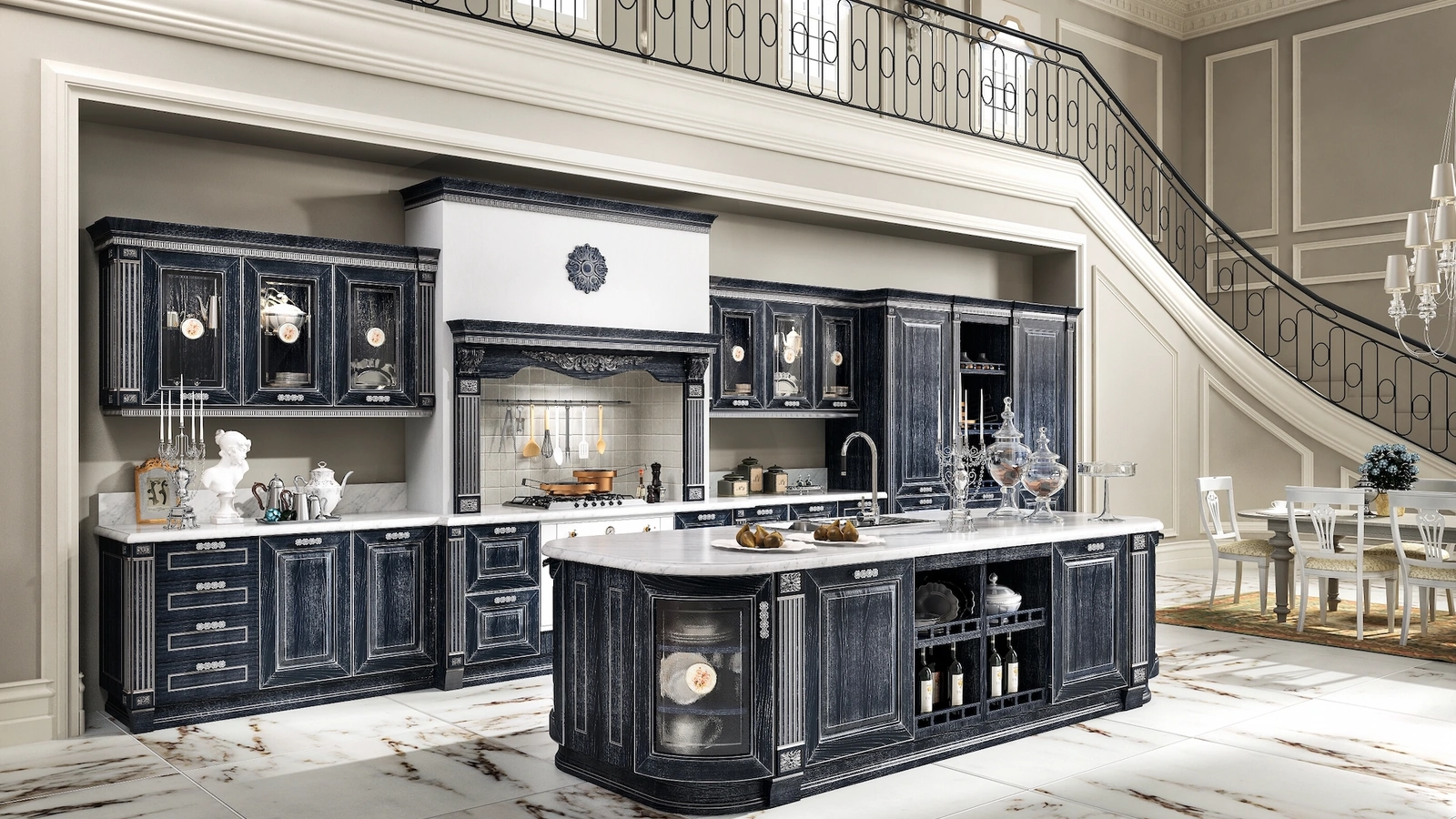 Cucina Classica Imperial con isola di Home Cucine