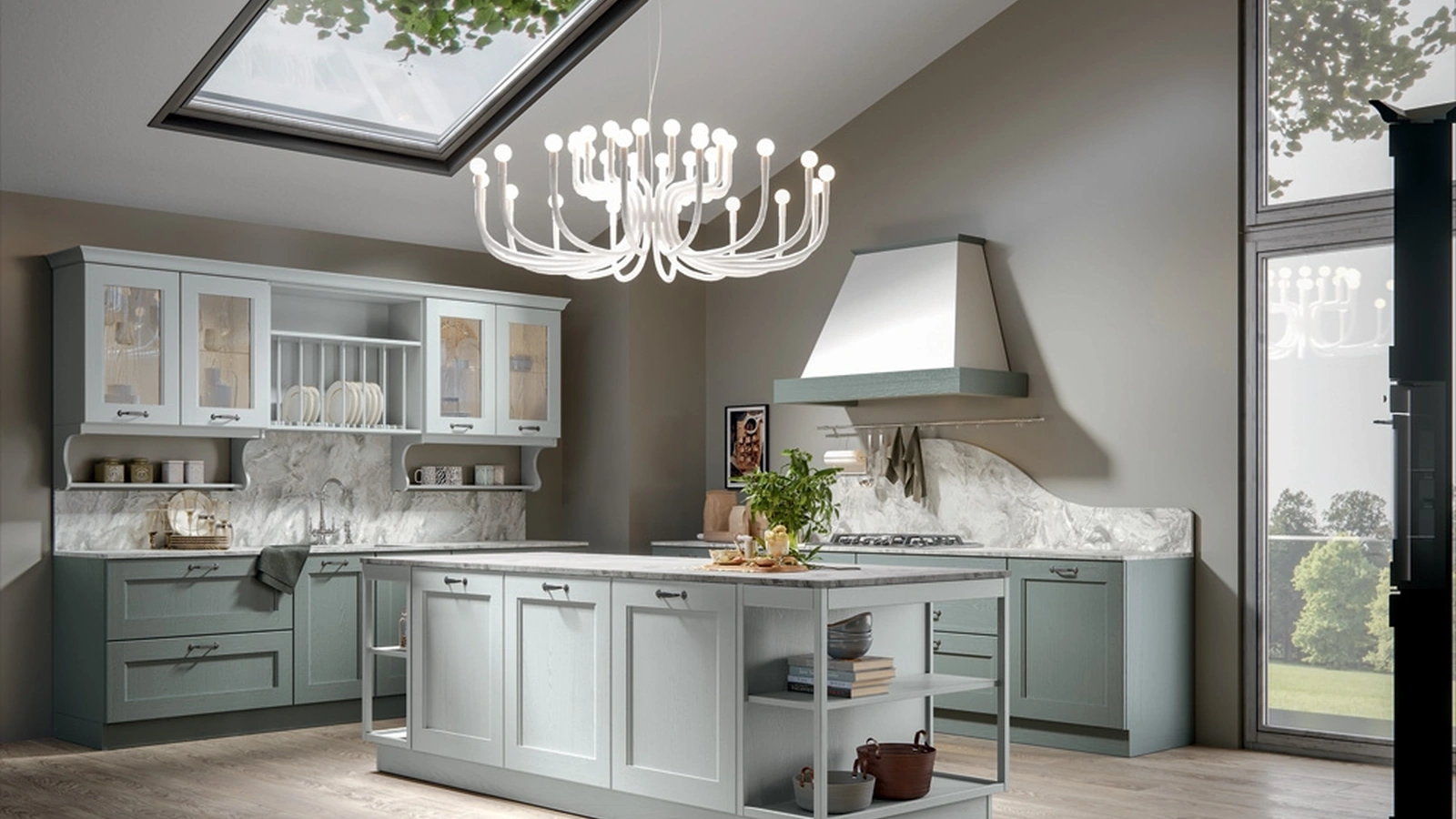 Cucina Classica Olimpia con isola di Home Cucine