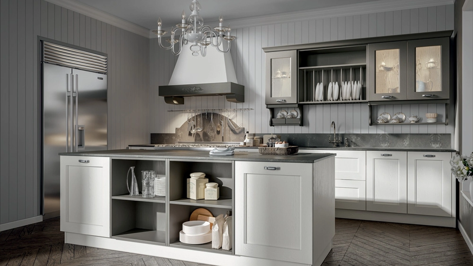 Cucina Classica Olimpia con isola di Home Cucine