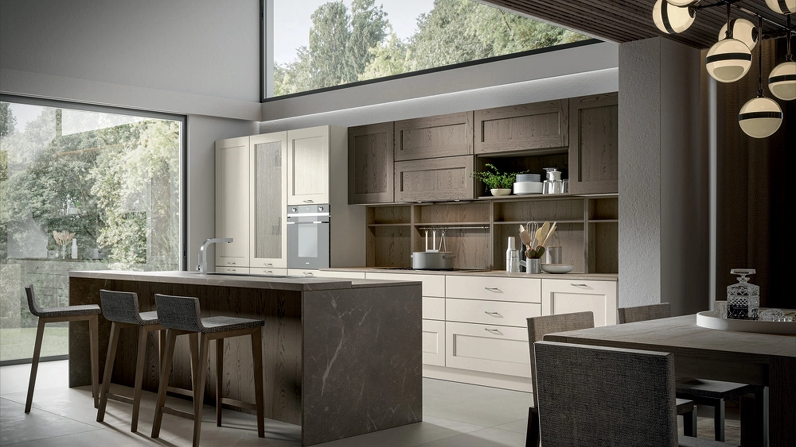 Cucina Classica Olimpia con isola di Home Cucine