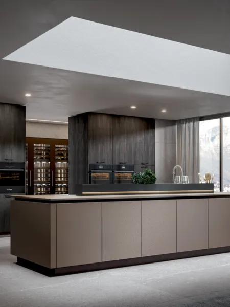 Cucina Moderna Aura con isola di Home Cucine