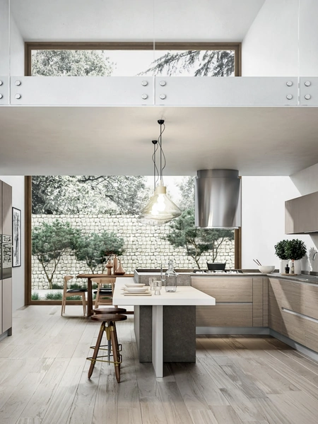 Cucina Moderna Cartesia con penisola di Home Cucine