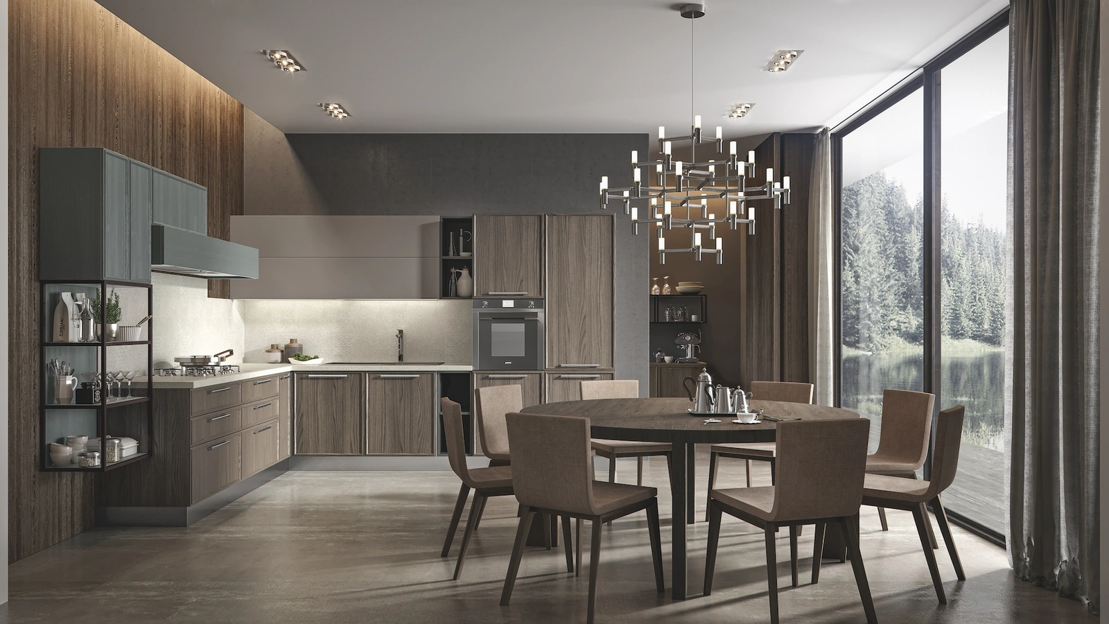 Cucina Moderna Etica Estetica angolare di Home Cucine