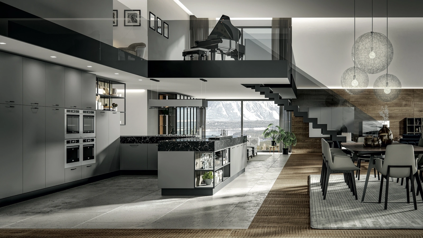 Cucina Moderna Genesi con penisola di Home Cucine