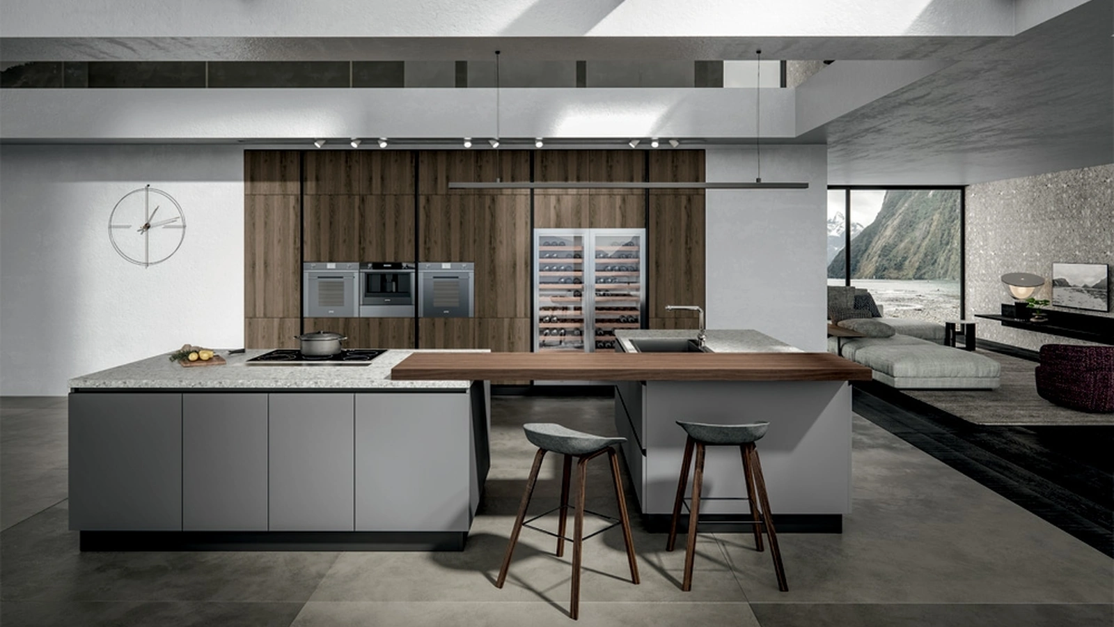 Cucina Moderna Genesi con isola di Home Cucine