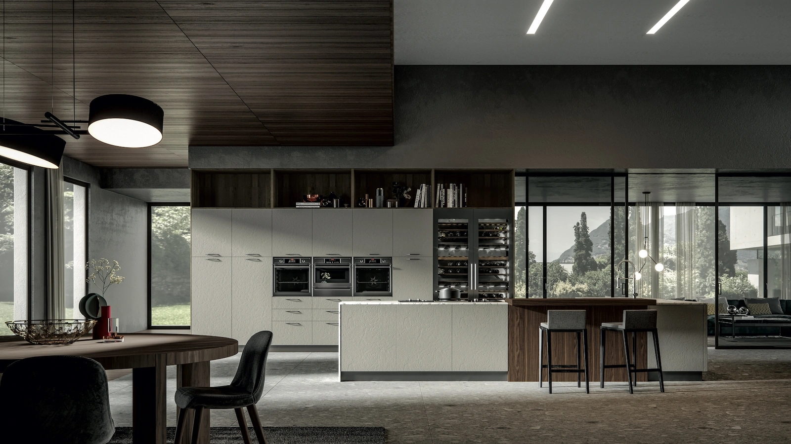 Cucina Moderna Genesi con isola di Home Cucine