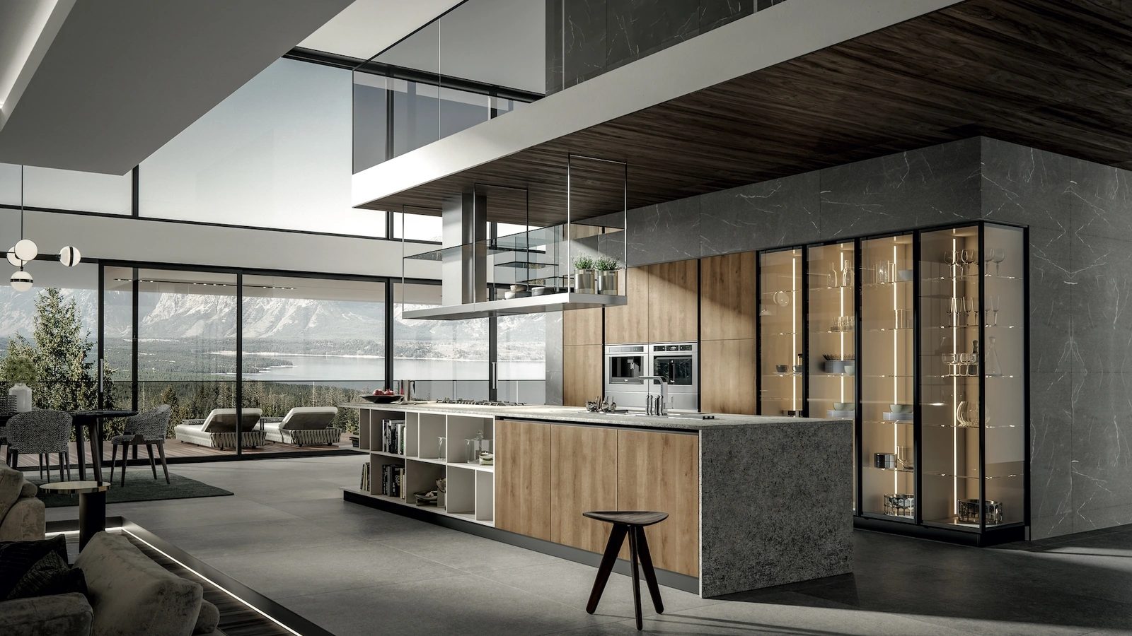 Cucina Moderna Genesi con isola di Home Cucine