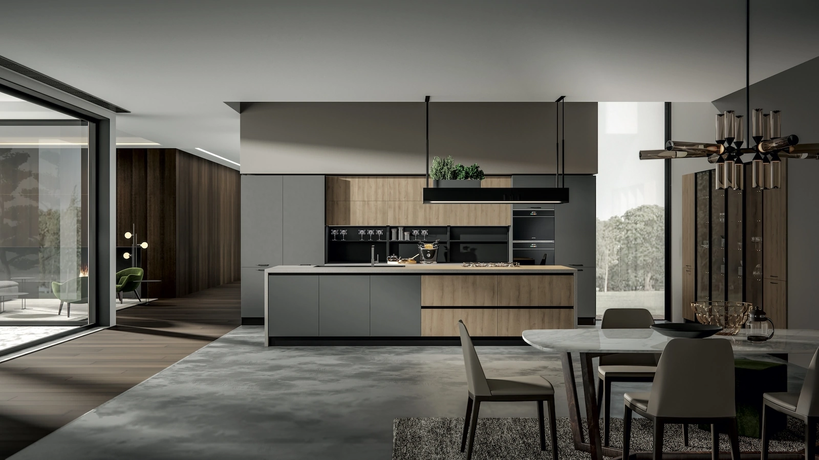 Cucina Moderna Genesi con isola di Home Cucine