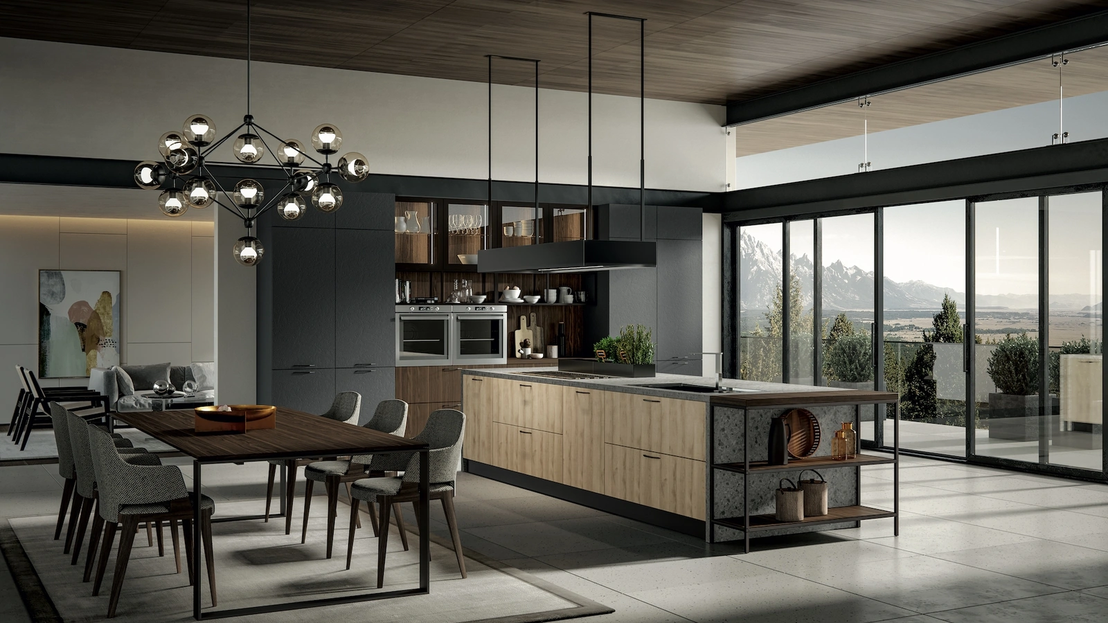 Cucina Moderna Genesi con isola di Home Cucine