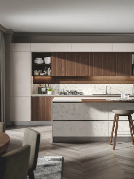 Cucina Moderna Genesi con isola di Home Cucine
