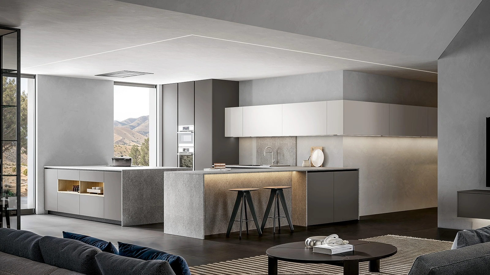 Cucina Moderna Infinity con penisola di Home Cucine
