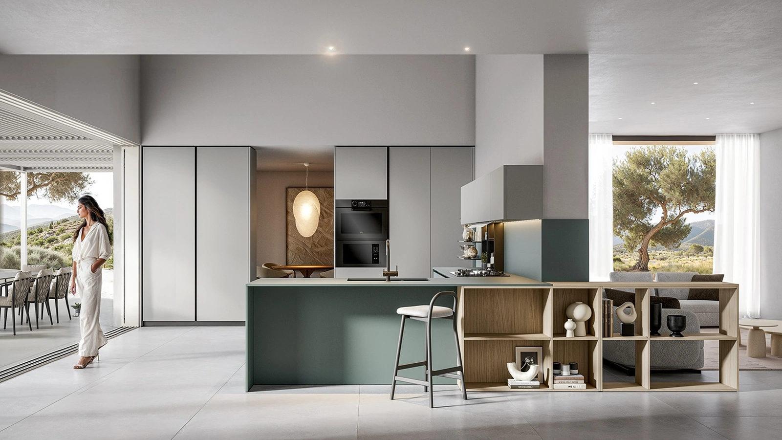 Cucina Moderna Infinity con penisola di Home Cucine