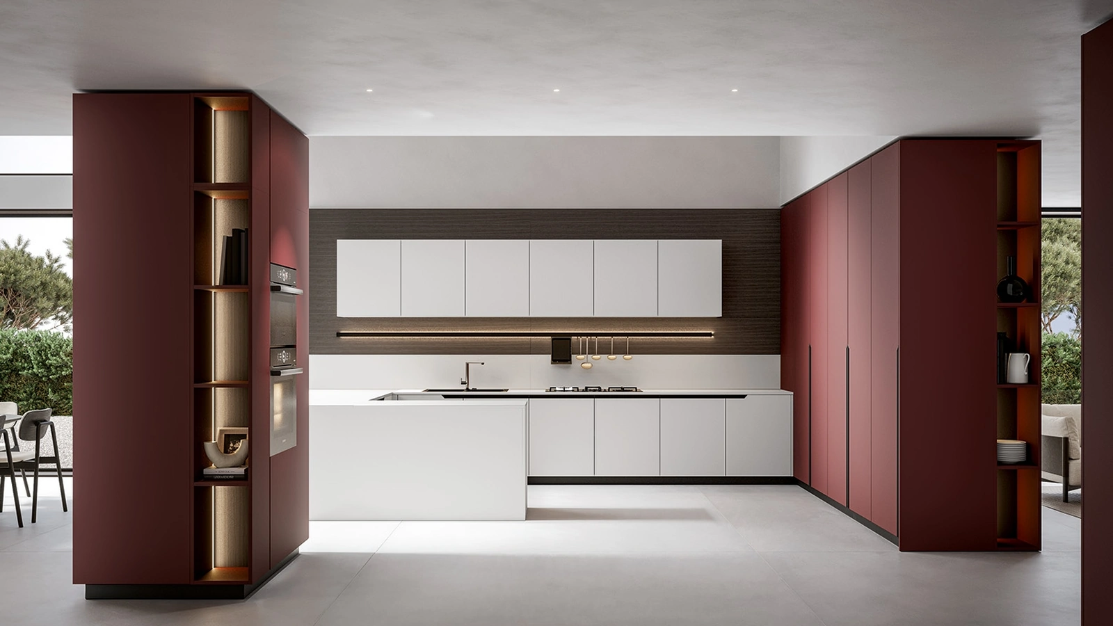Cucina Moderna Infinity con penisola di Home Cucine