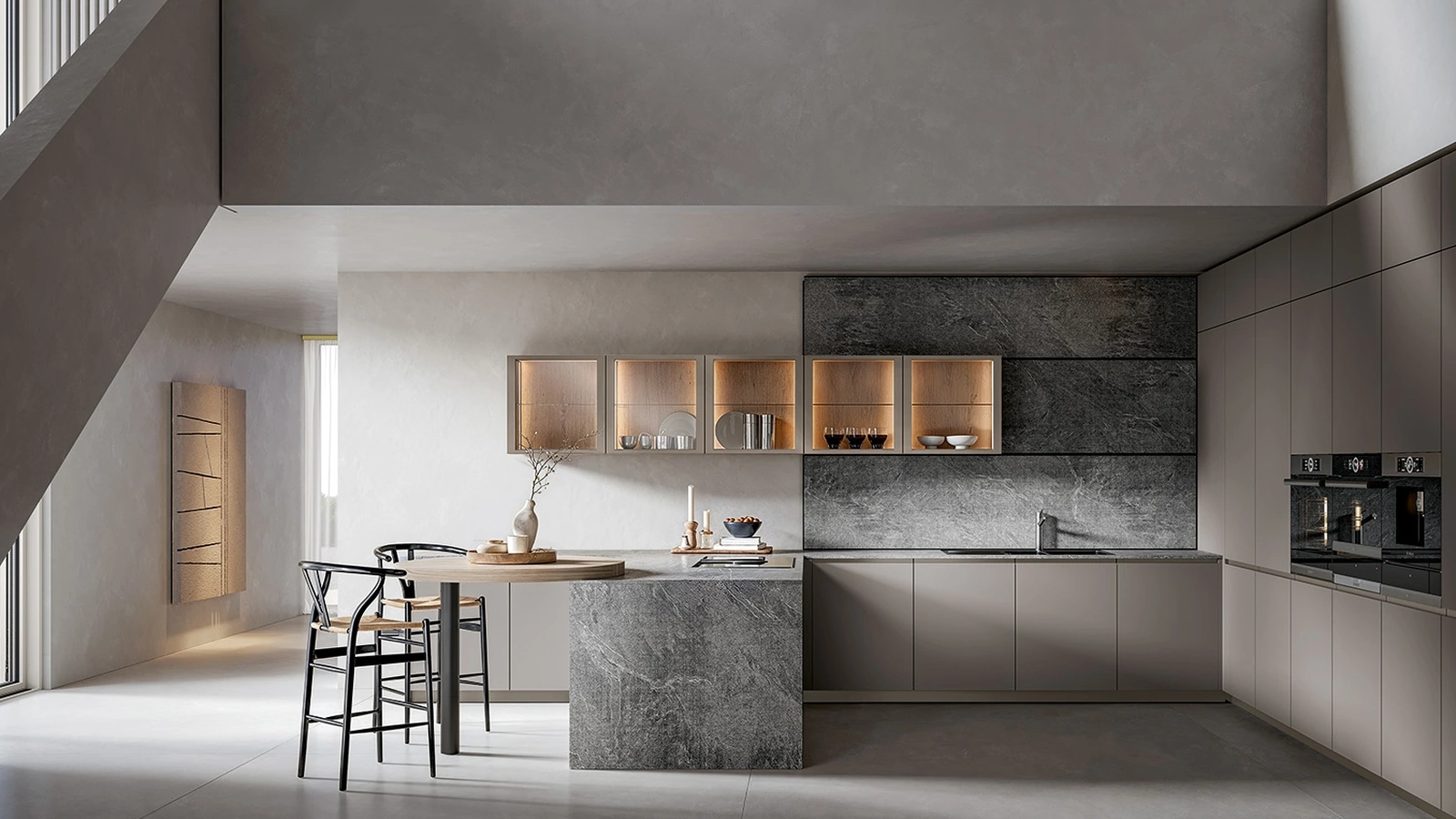 Cucina Moderna Infinity con penisola di Home Cucine