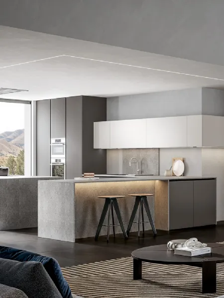 Cucina Moderna Infinity con penisola di Home Cucine