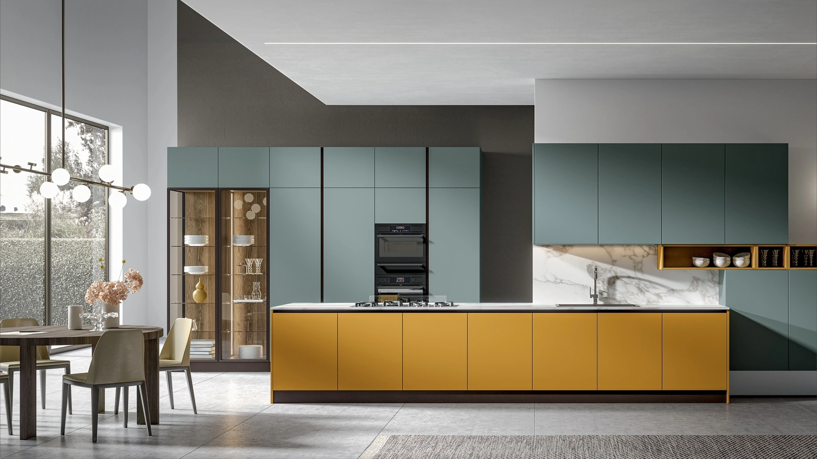 Cucina Moderna Klee con penisola di Home Cucine