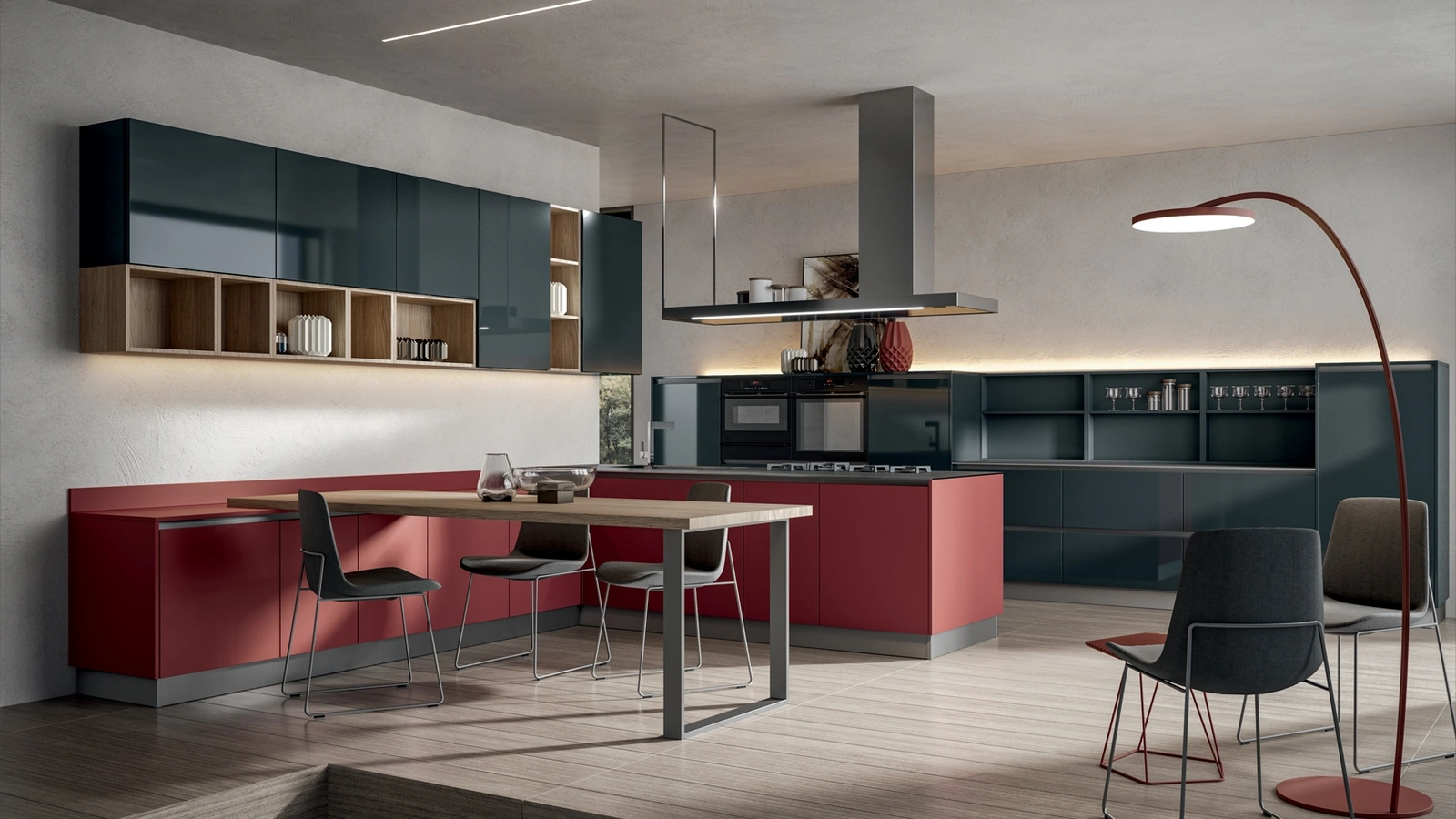 Cucina Moderna Klee con penisola di Home Cucine