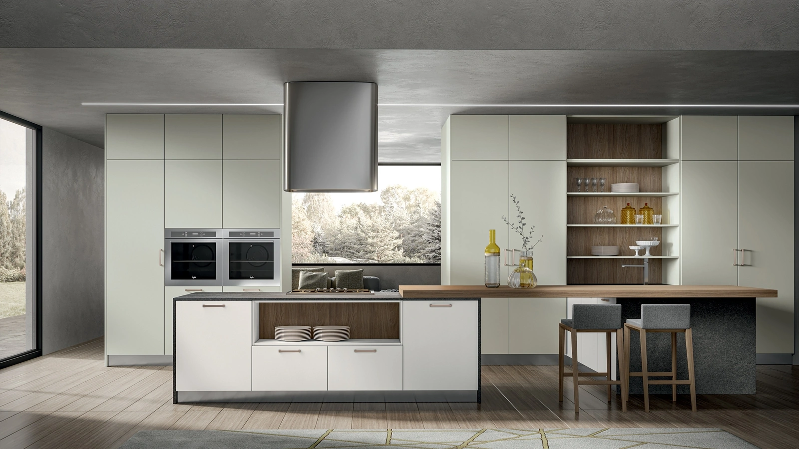 Cucina Moderna Klee con penisola di Home Cucine