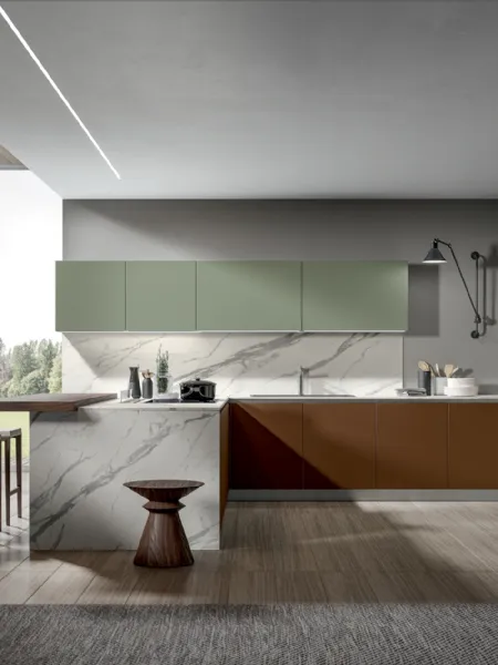 Cucina Moderna Klee con penisola di Home Cucine