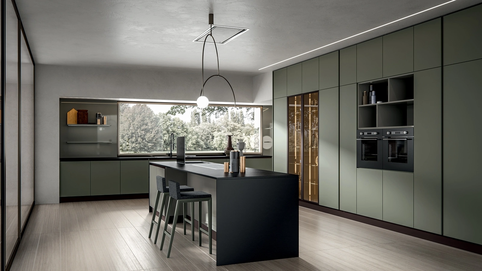 Cucina Moderna Klee con isola di Home Cucine