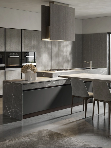 Cucina Moderna Logos con isola di Home Cucine