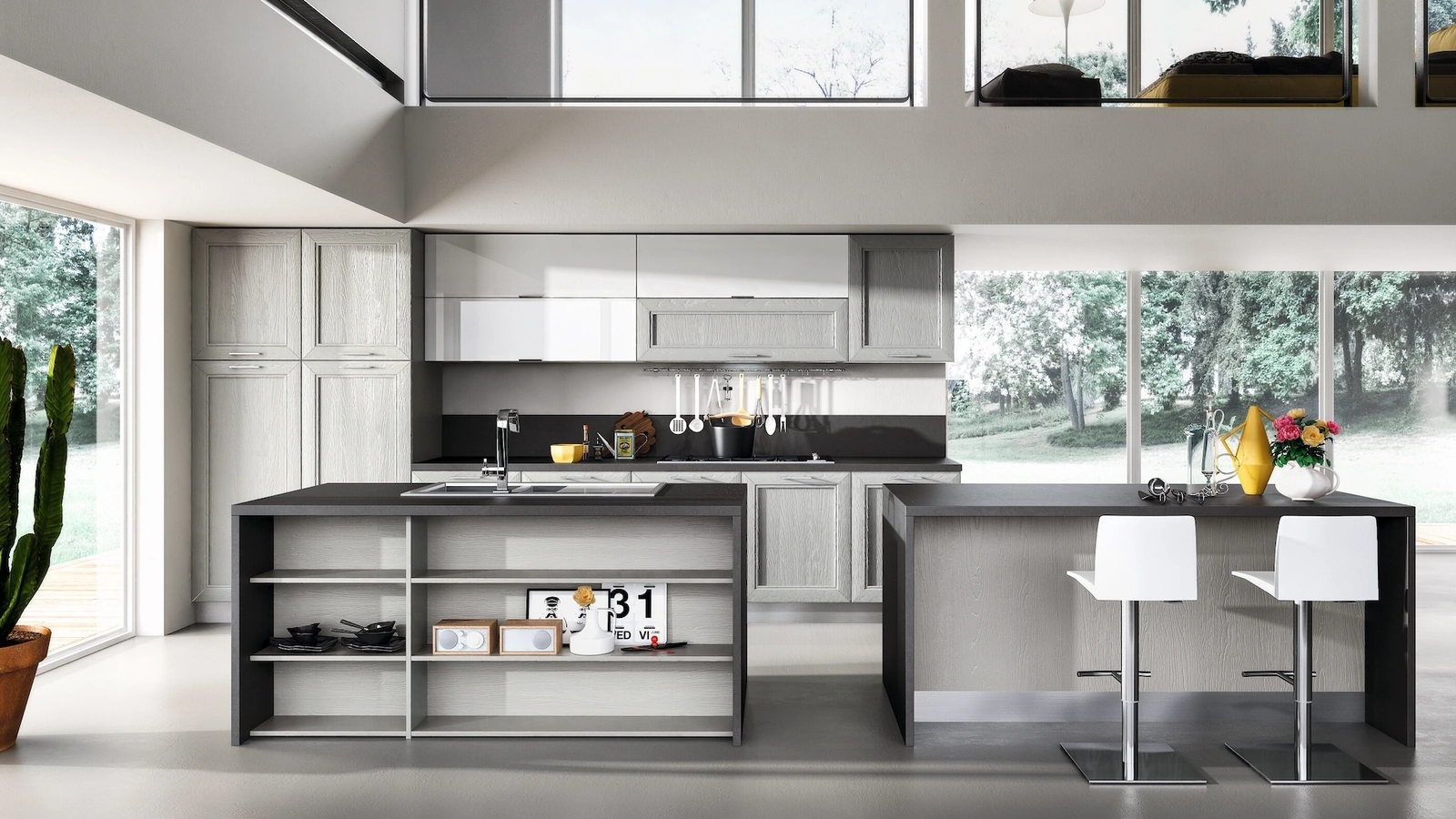 Cucina Moderna Metropoli con isola di Home Cucine