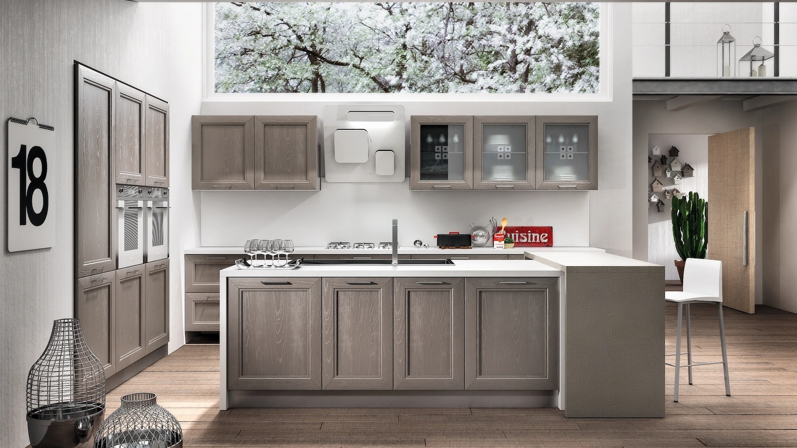 Cucina Moderna Metropoli con isola di Home Cucine