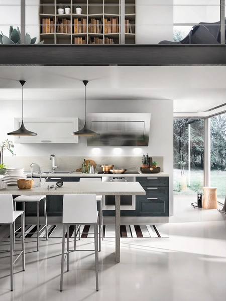 Cucina Moderna Metropoli con penisola di Home Cucine