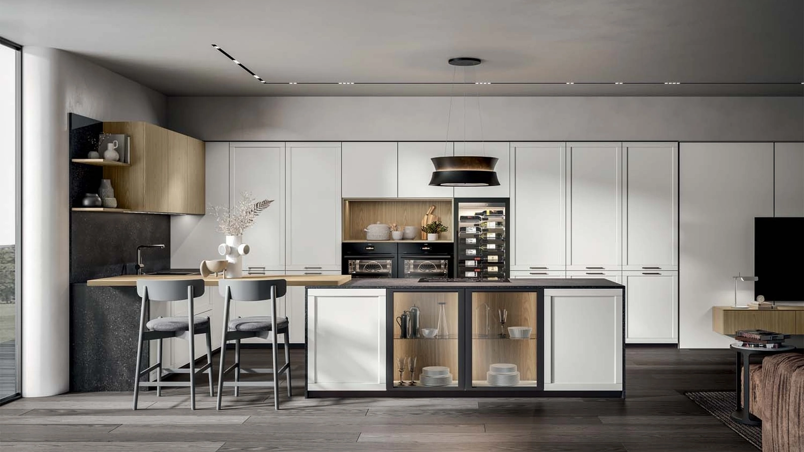 Cucina Moderna Nexa con penisola di Home Cucine