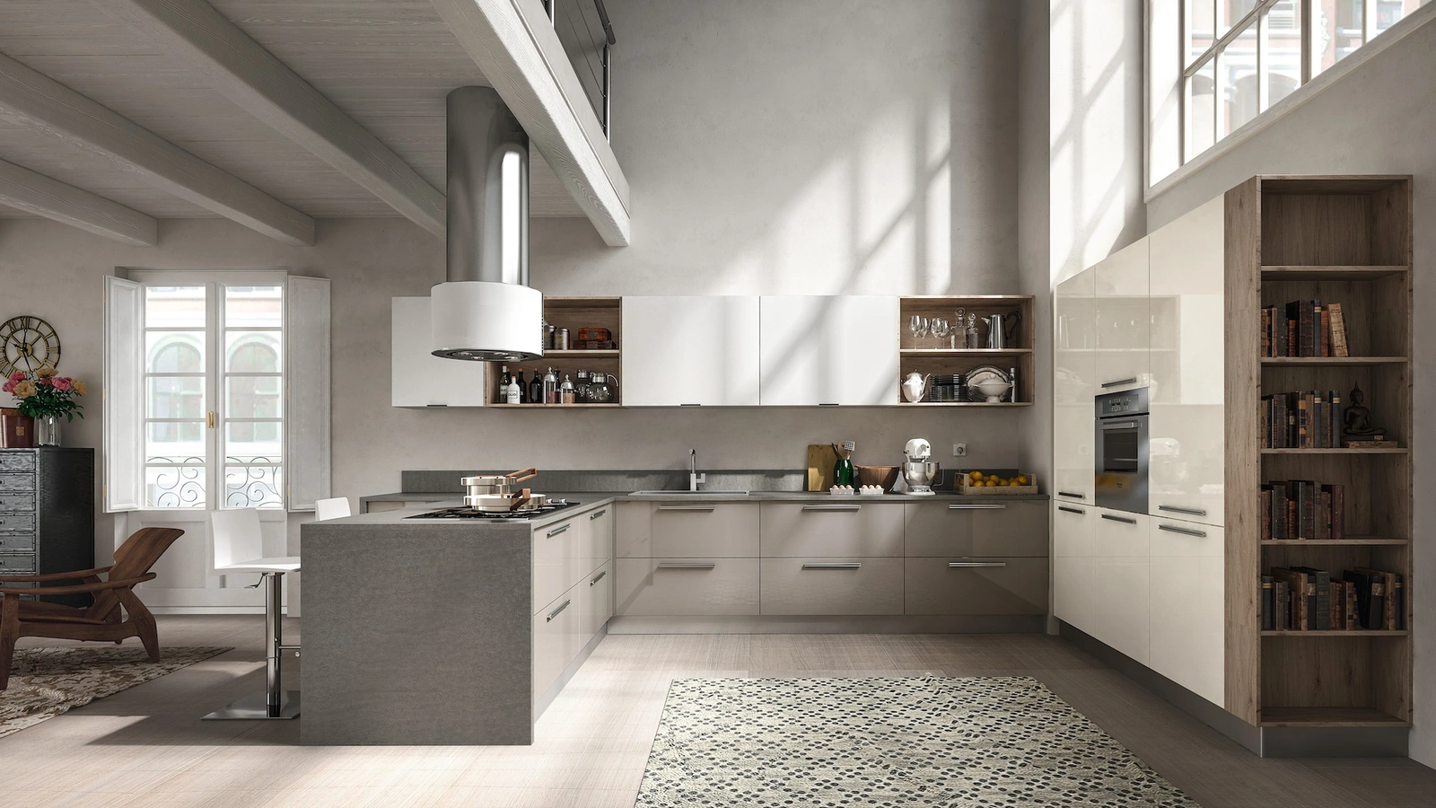 Cucina Moderna Reflexa con penisola di Home Cucine