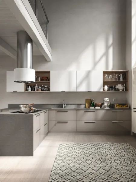 Cucina Moderna Reflexa con penisola di Home Cucine