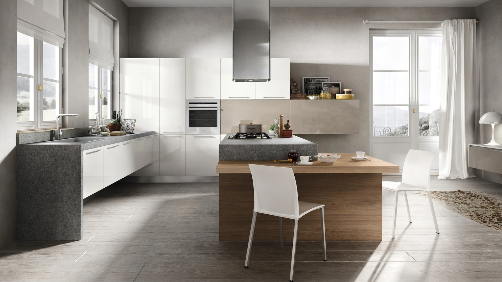 Cucina Moderna Reflexa con isola di Home Cucine