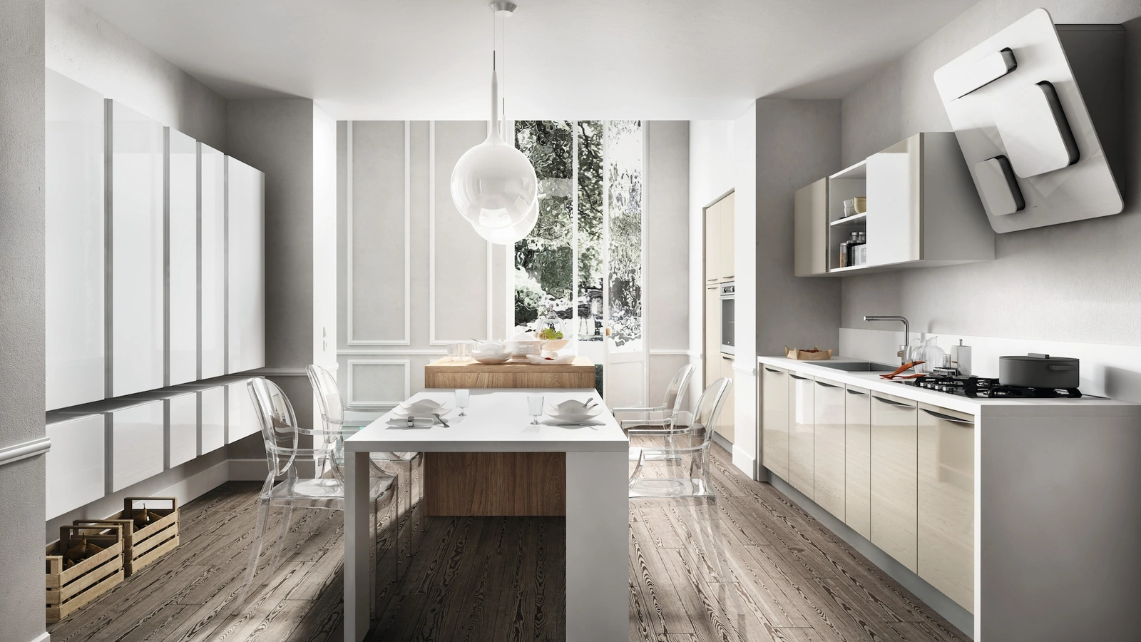 Cucina Moderna Reflexa con isola di Home Cucine