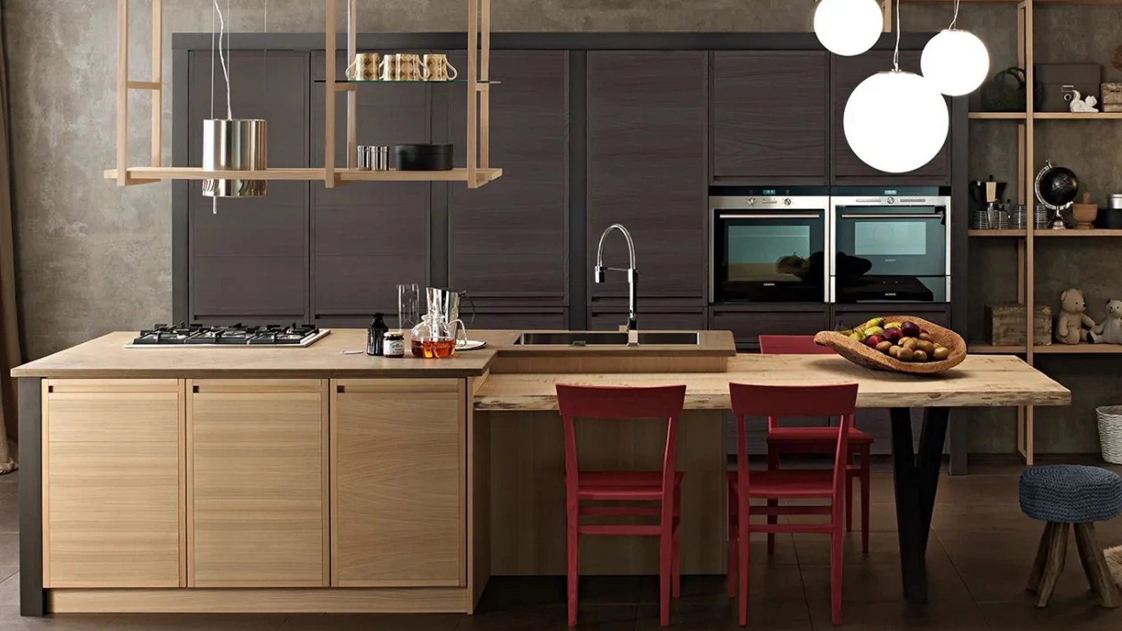 Cucina Moderna con isola Designa Moka di Zappalorto