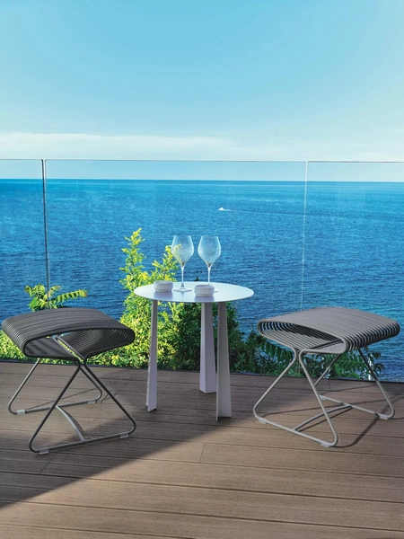 Tavolino da giardino Tao Outdoor in acciaio laccato di Bontempi