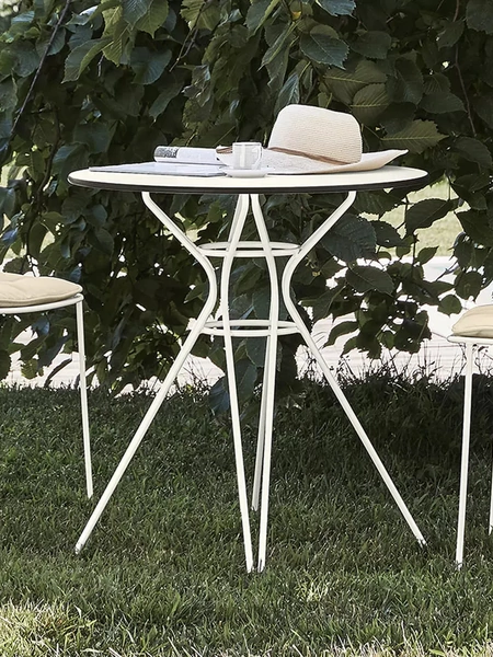 Tavolo da giardino Vincent Basso Outdoor in acciaio laccato di Bontempi