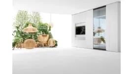 Living con ante in vetro